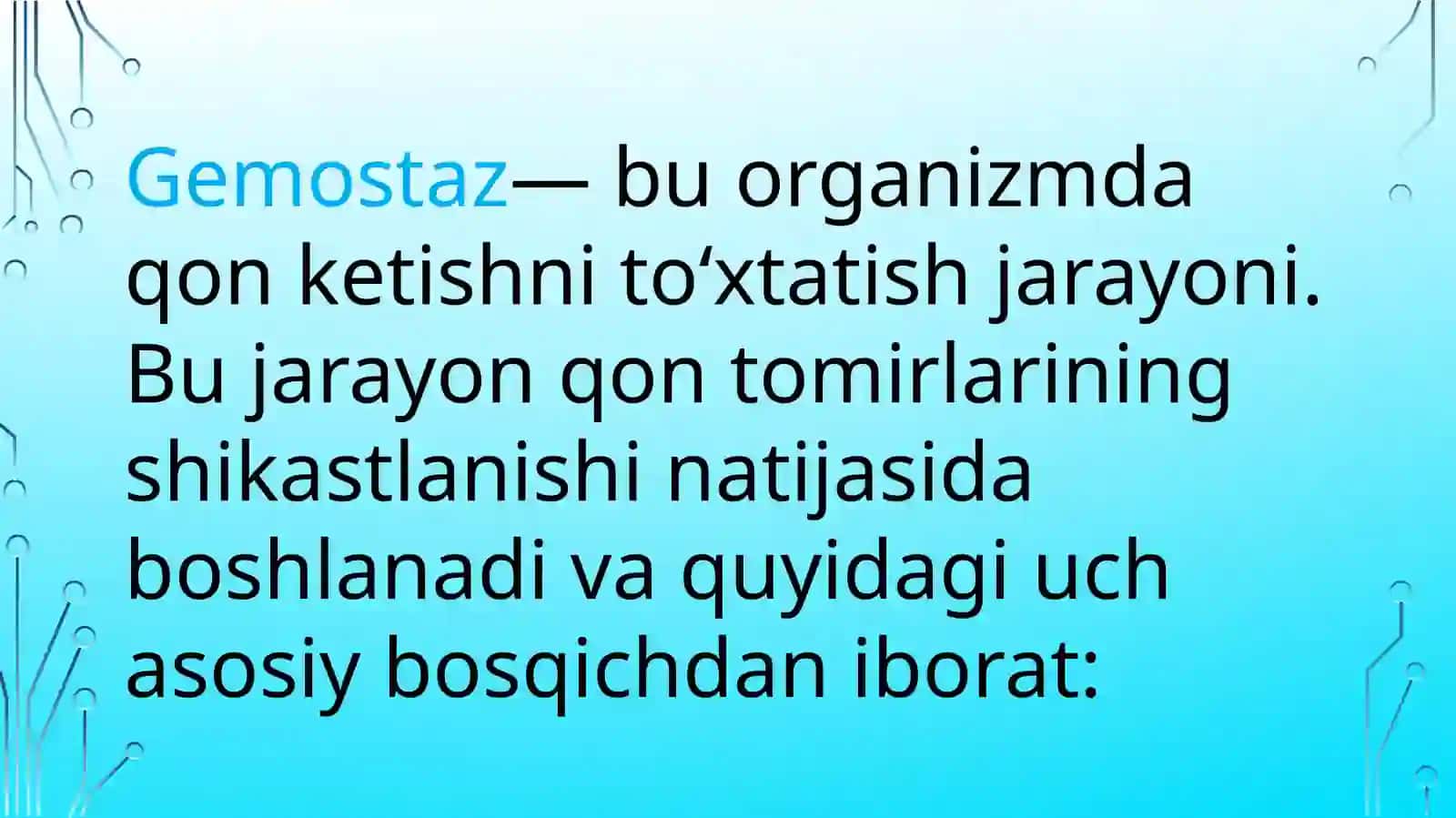 Gemostaz.Qonguruhlari.Rezusfaktor.Qonquyishasoslari 3