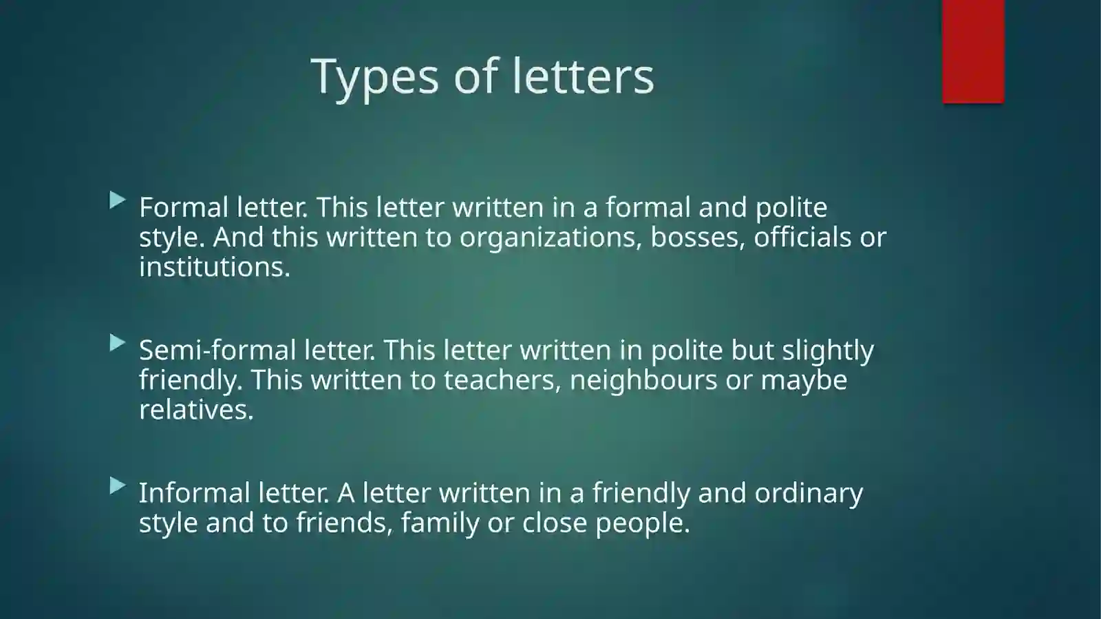 Formal Letter Writing Types 3