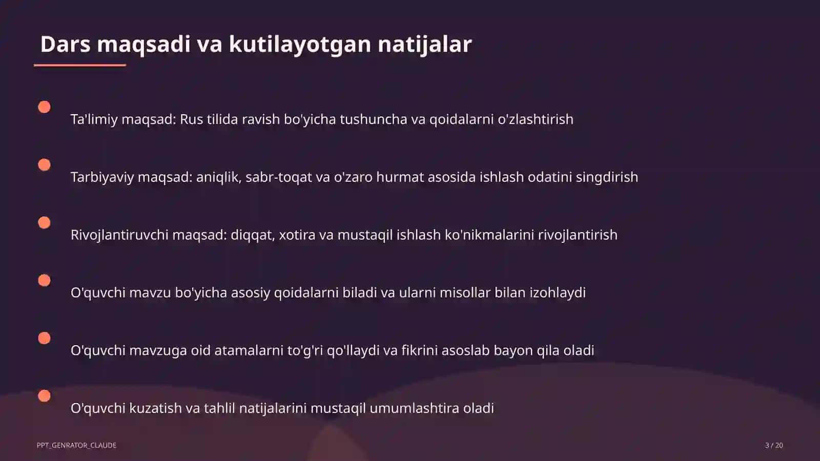 Rus tilida ravish (7-sinf) 1