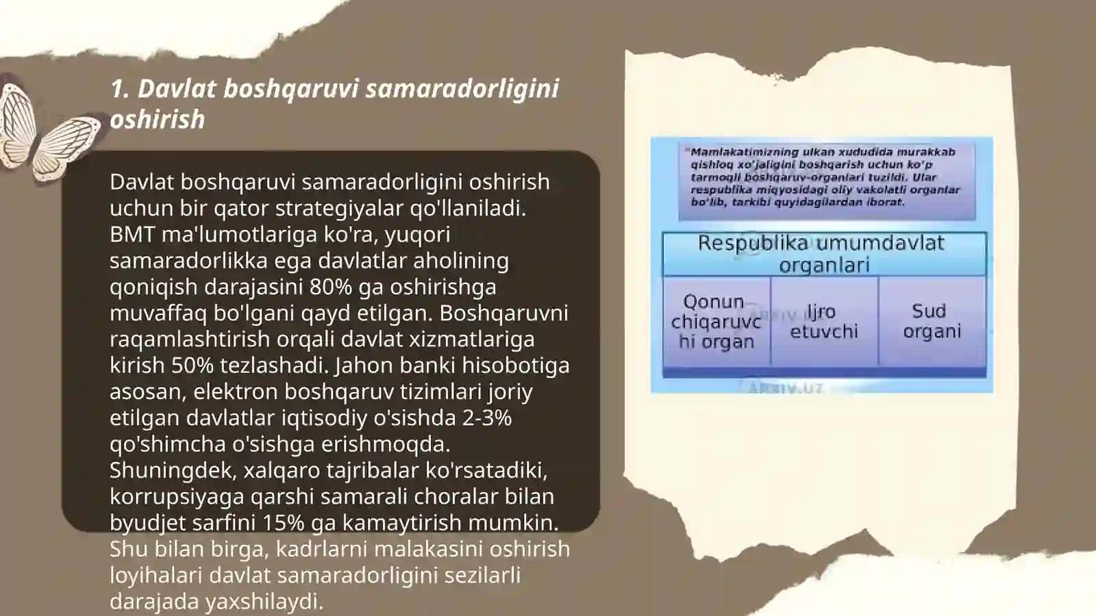 Mustaqillik yillarida davlat boshqaruv tizimida amalga oshirilayotgan islohotlar 3