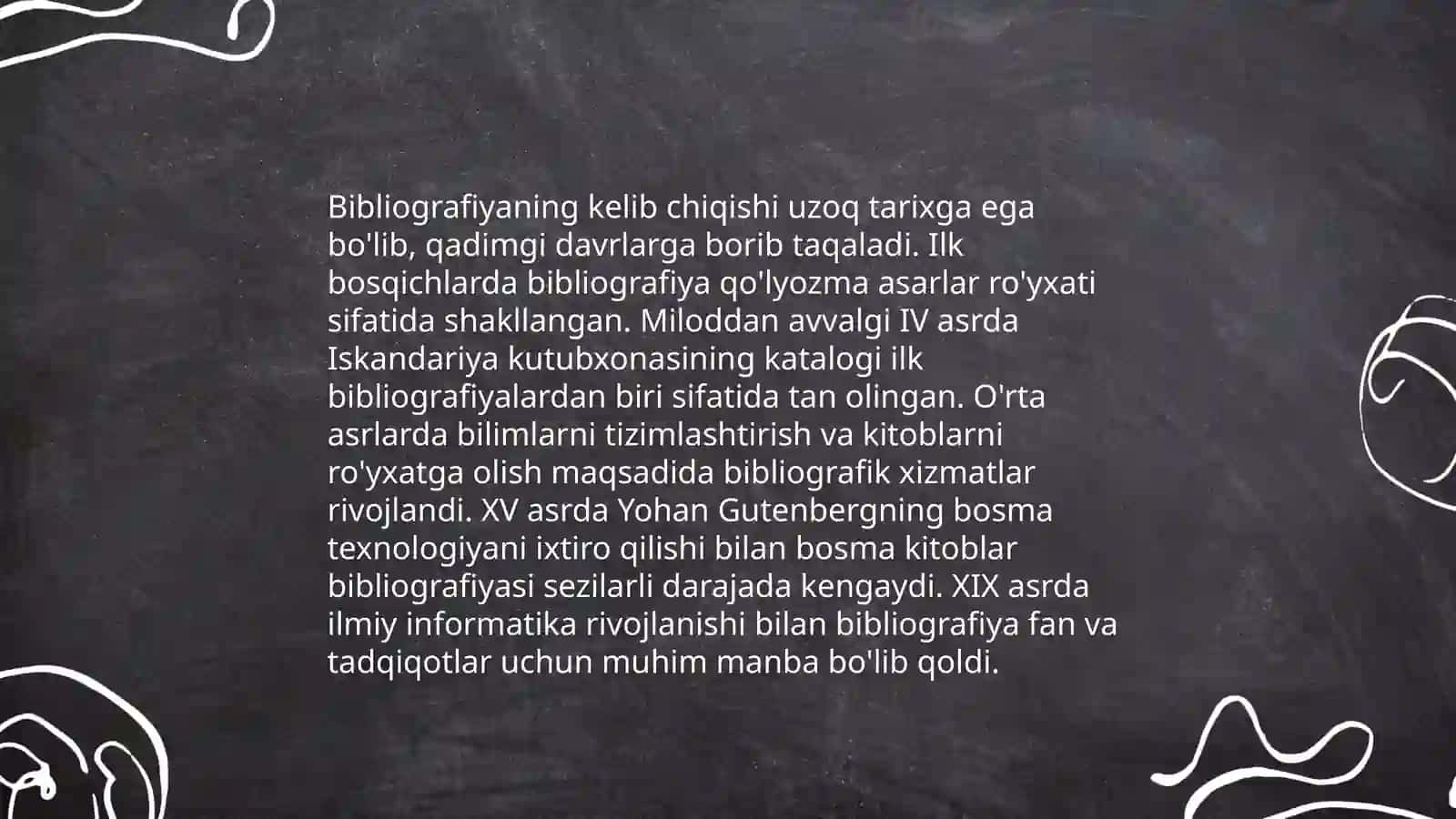 Bibliografiya tarixi bibliografiya tushunchasi kelib chiqishi 3