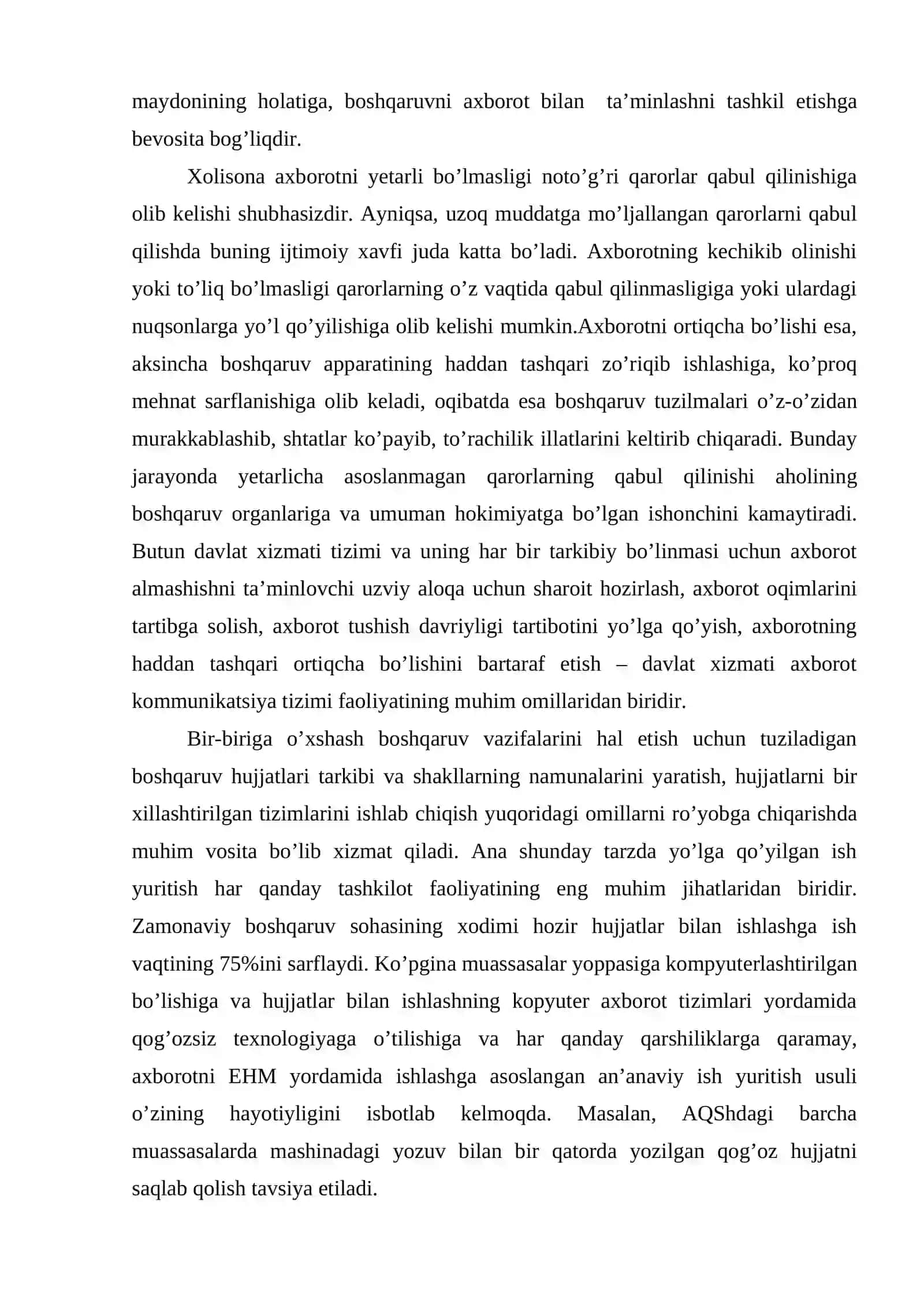 Boshqaruv tizimida ish yuritish asoslari 3