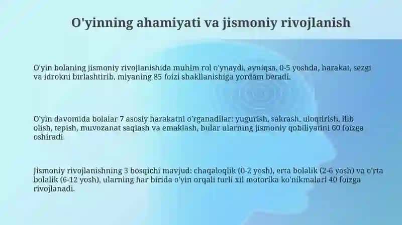 Oʻyin orqali bolalarning jismoniy qobiliyatlarini rivojlantirish 3