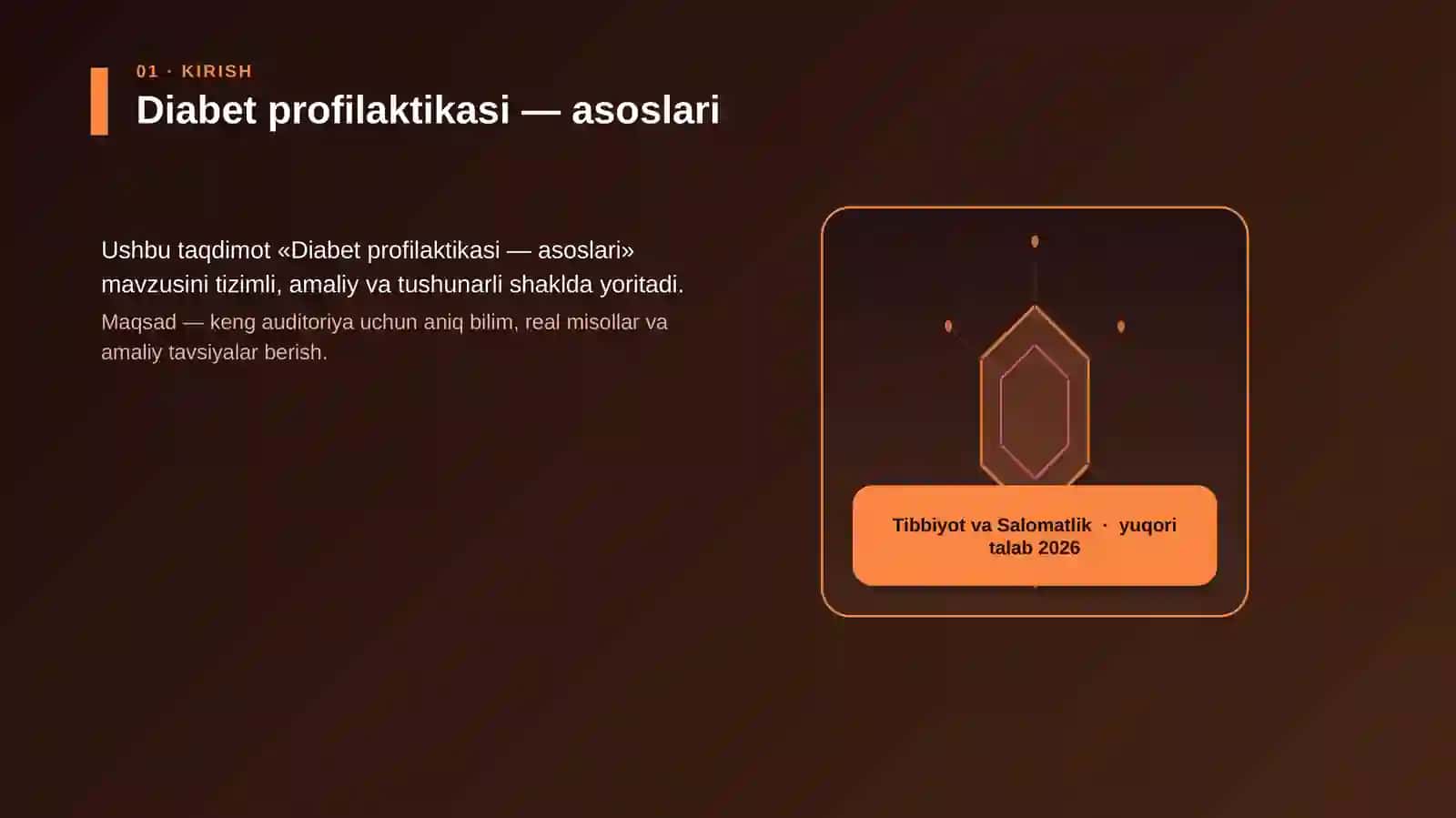 Diabet profilaktikasi — asoslari 3