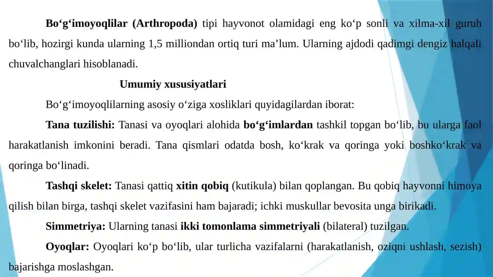 Bo'g'imoyoqlilar 3