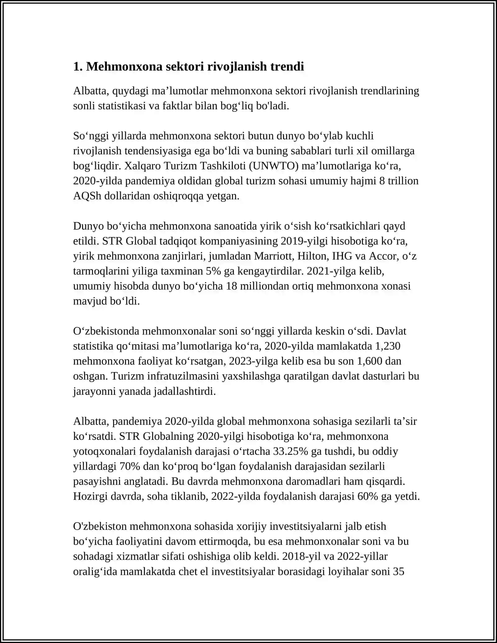 GLOBAL MEHMONXONA BOZORI TENDENSIYALARI 3
