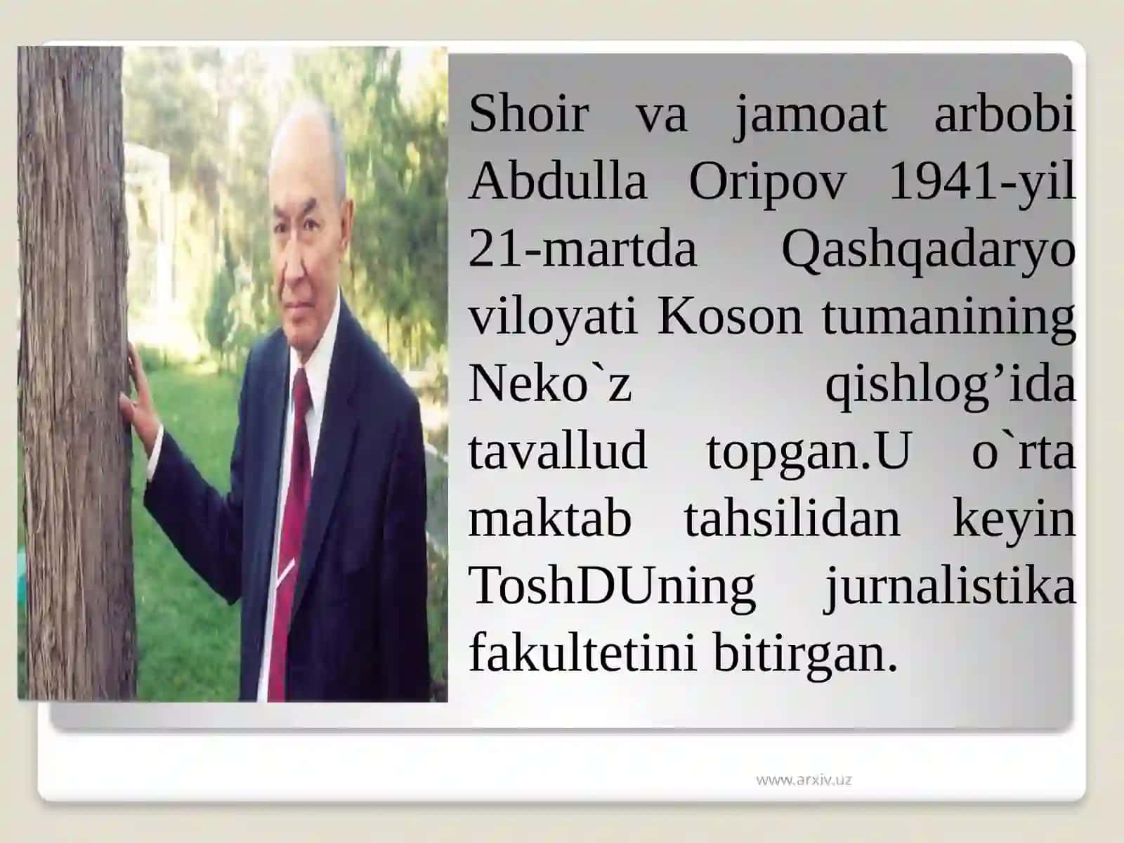 Abdulla Oripov 3
