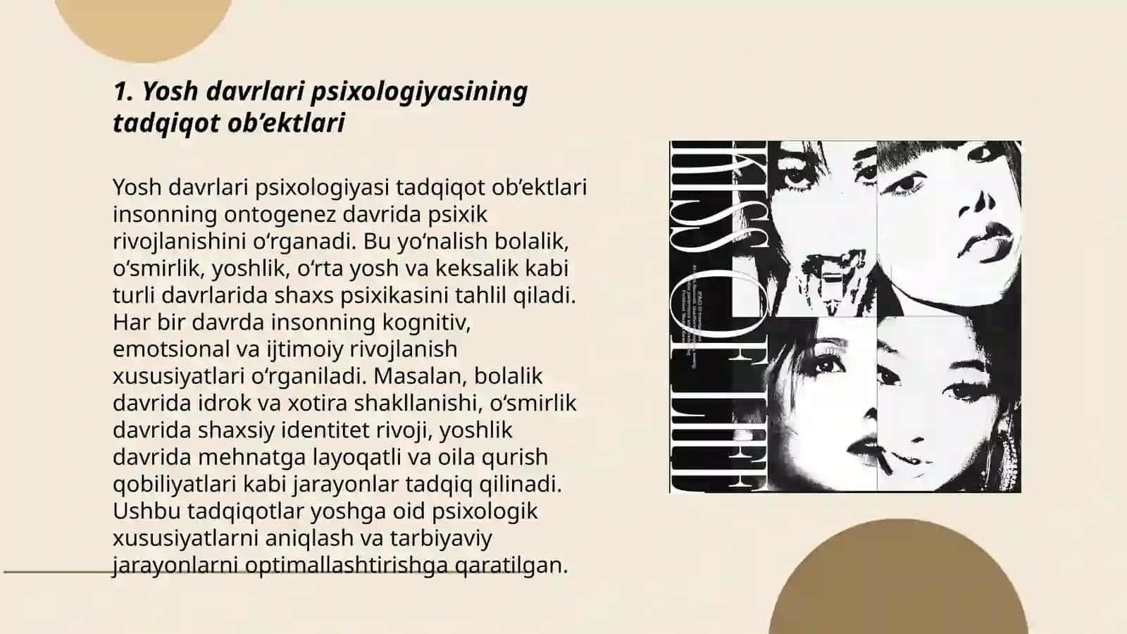 Yosh davrlari psixologiyasi fani qanday fan? 3