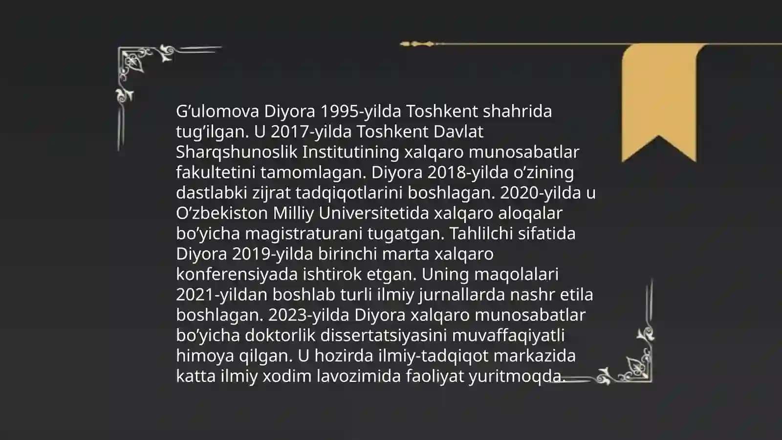 G'ulomova Diyora 3