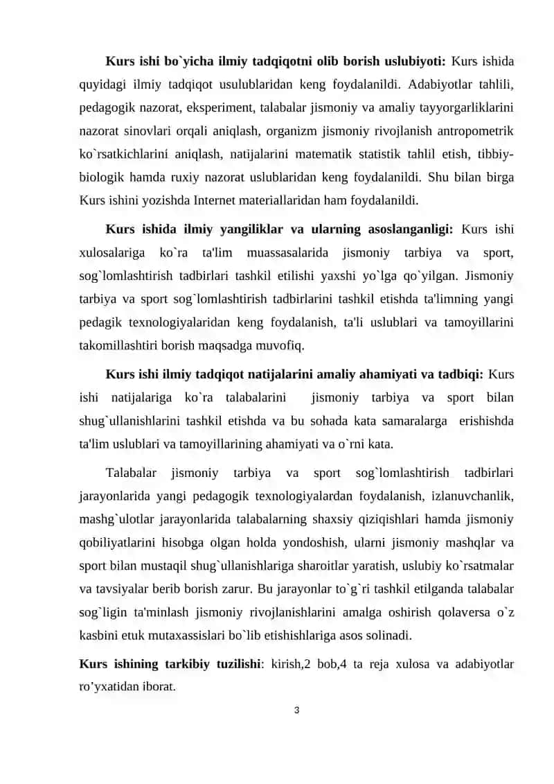 Jismoniy Madaniyat Darslarini Sog’lig’i Zaiflarda Tashkil Etishning O’ziga Xos Xususiyatlari 3