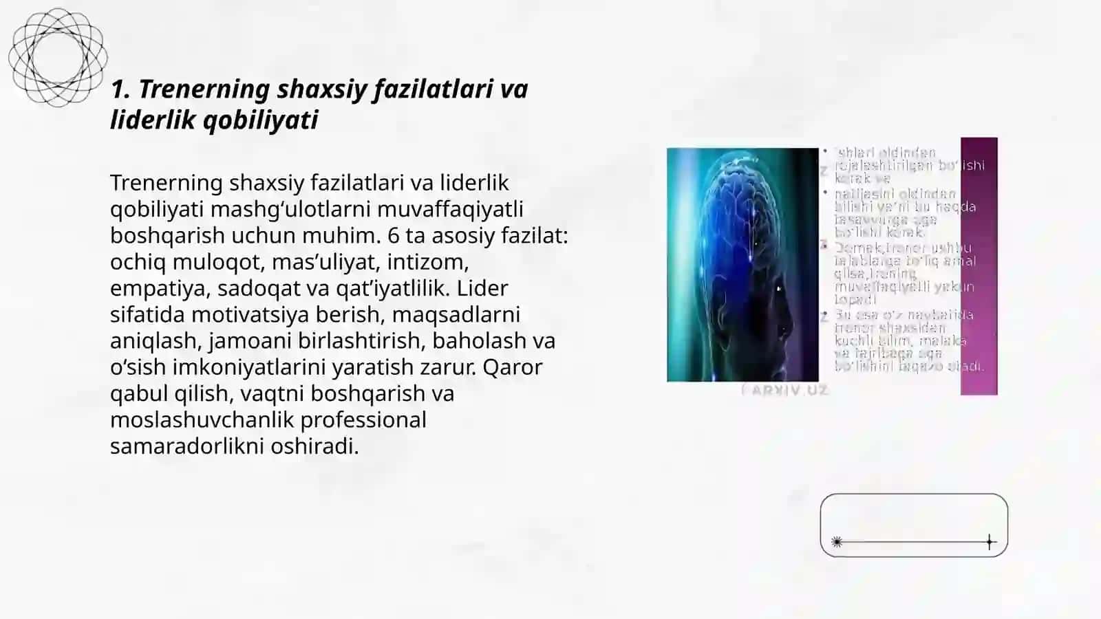 Trenerning shaxsi va kvalifkatsiyasi 3