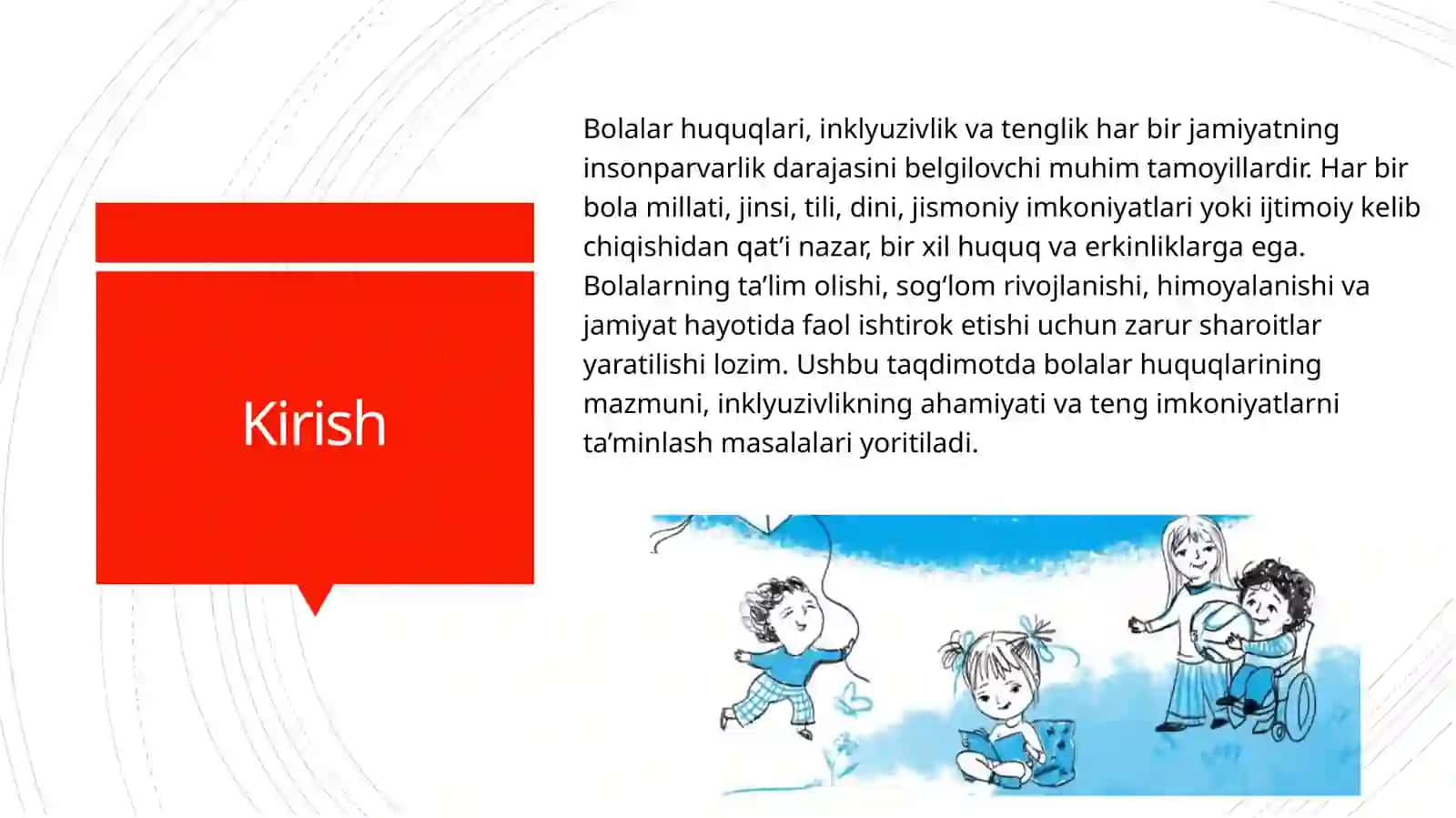 Bolalar huquqlari inklyuzivlik va tenglik 3