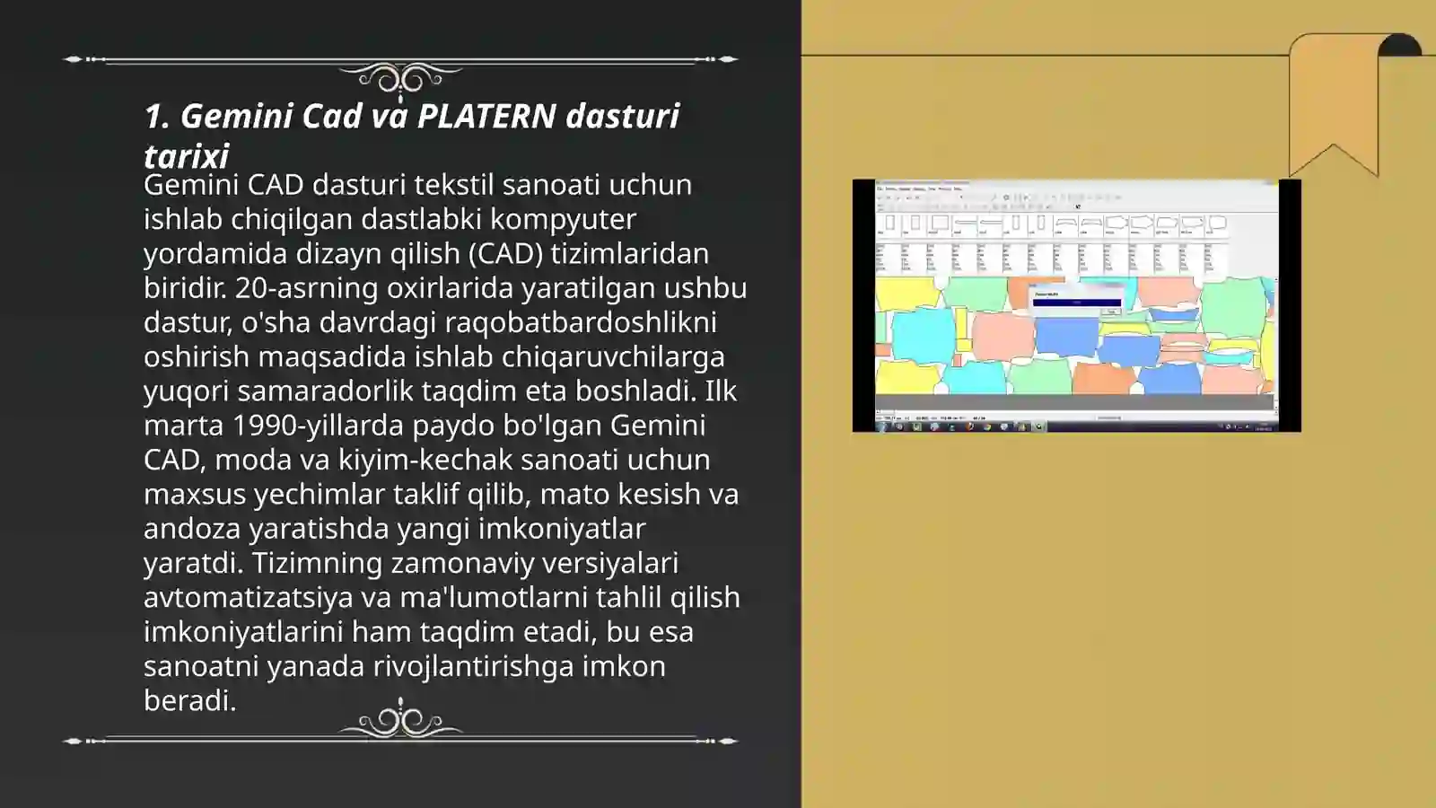 Gemini Cad va sapr programmasida PLATERN haqida ma'lumot 3