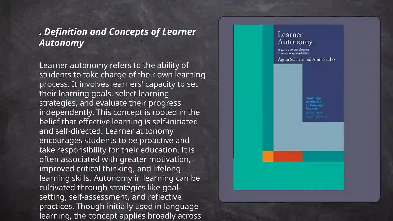 Learner autonomy 3
