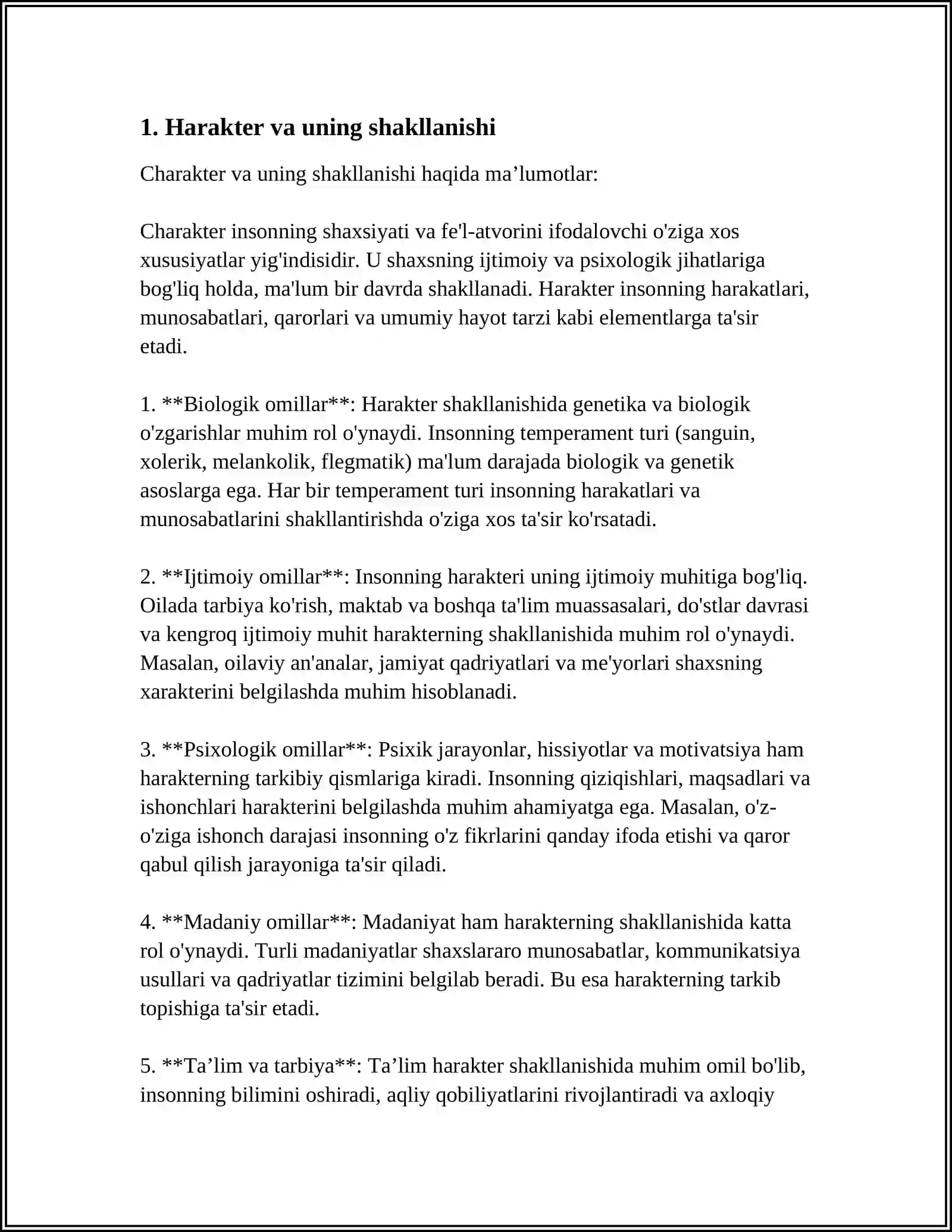 HARAKTER 3