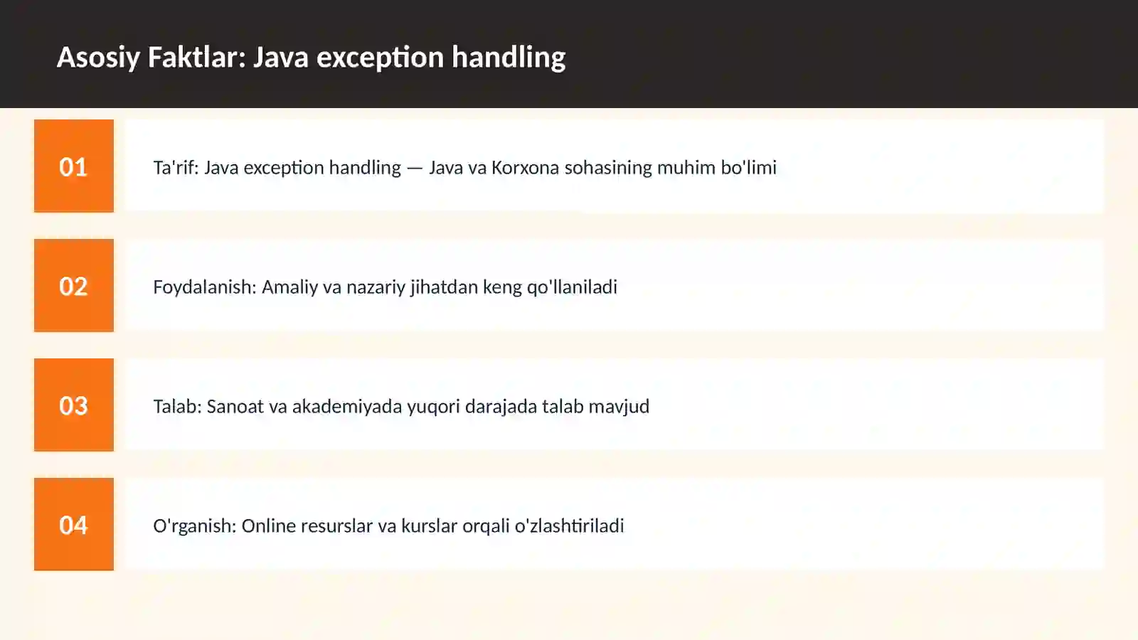 Java exception handling 3