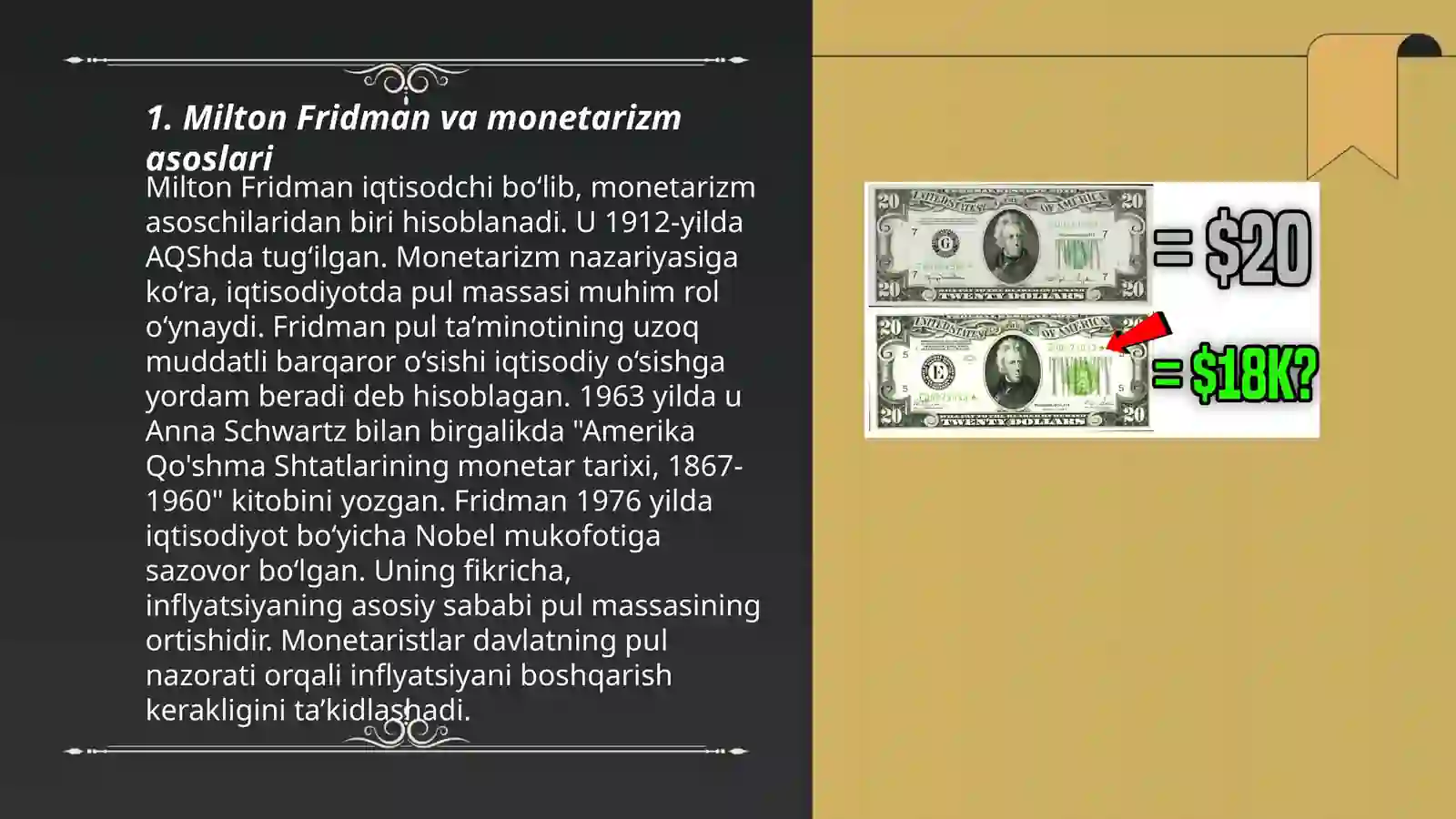 Milton Fridman va monetarizm: pul-kredit siyosati va inflatsiya nazorati 3