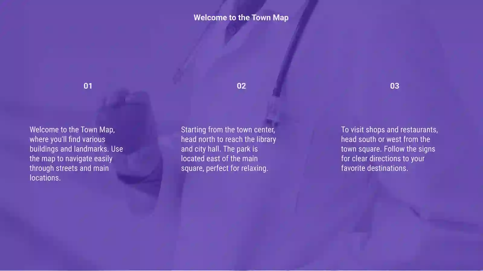 Town Map Directions 3