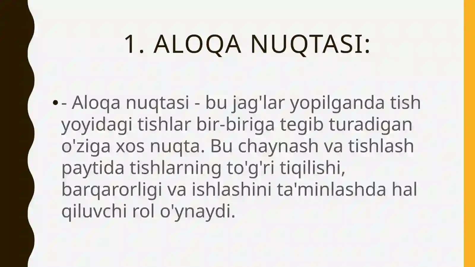 Aloqa nuqtasi. Aloqa nuqtasini tiklash usullari. Matritsa tizimlar 3