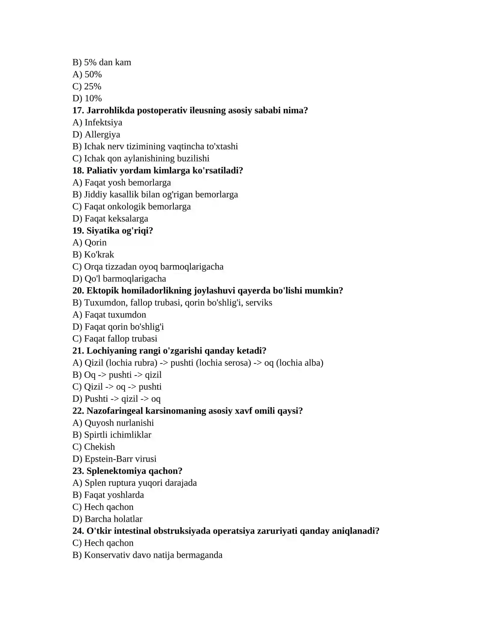 Ko'z kasalliklari testlari 3