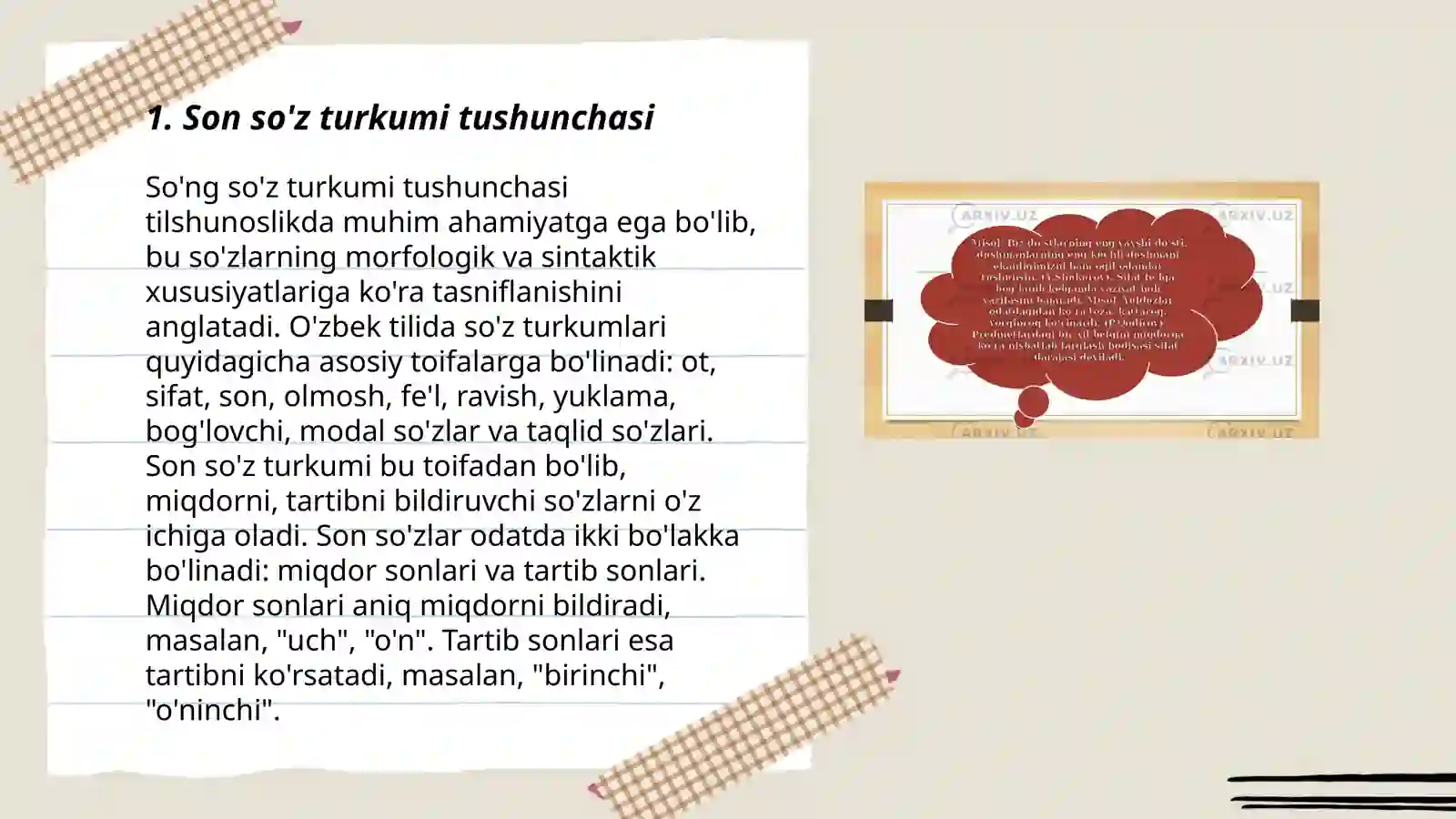 Son so’z turkumi 3