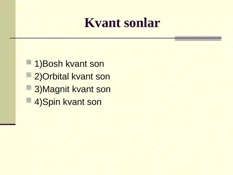 Kvant sonlar 3