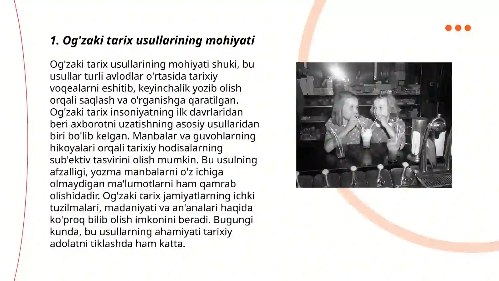 Og'zaki tarix usullari 3