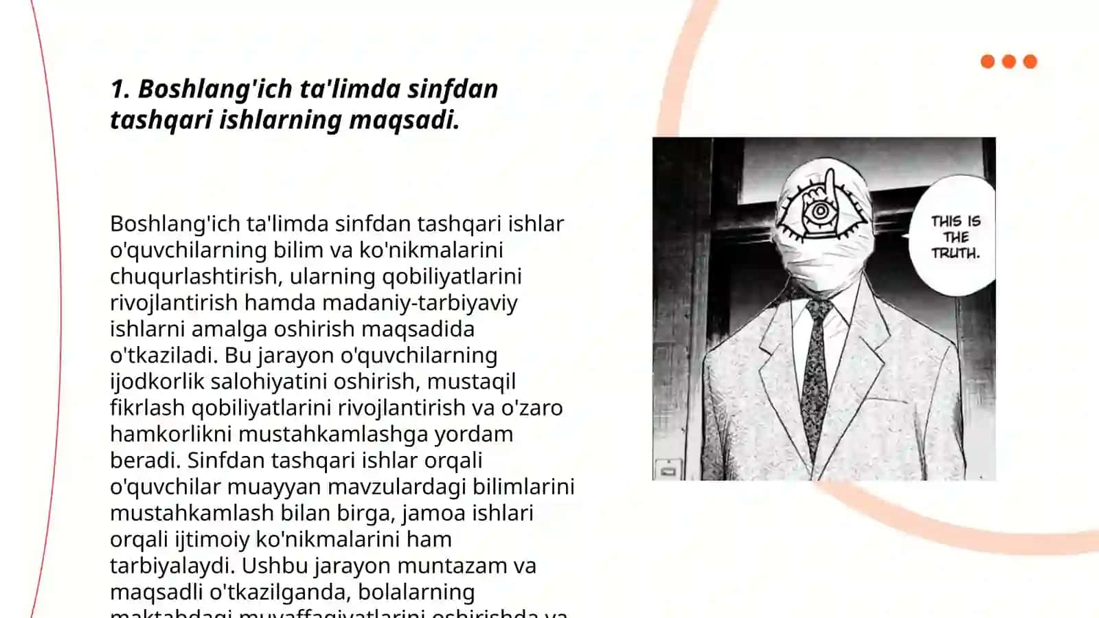 Boshlanğich ta'limda sinfdan tashqari ishlarni tashkil etish 3