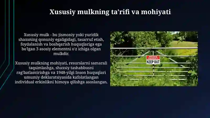Xususiy mulk 3
