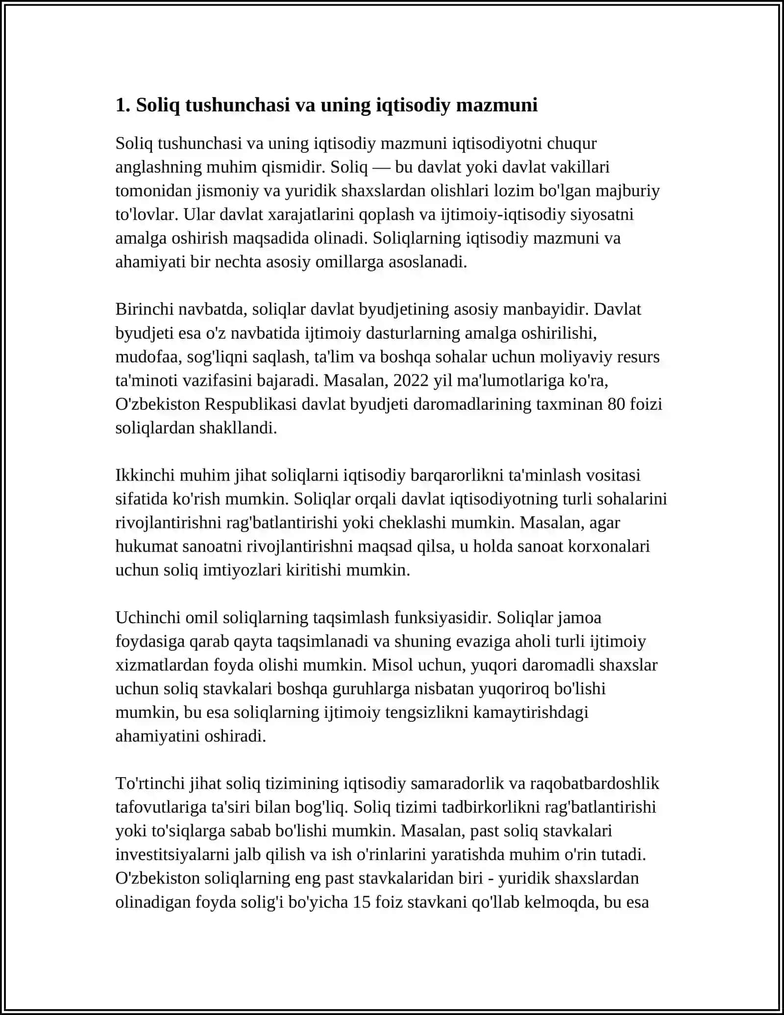SOLIQLARNING IQTISODIY MOHIYATI VA AMAL QILISH XUSUSIYATLARI 3