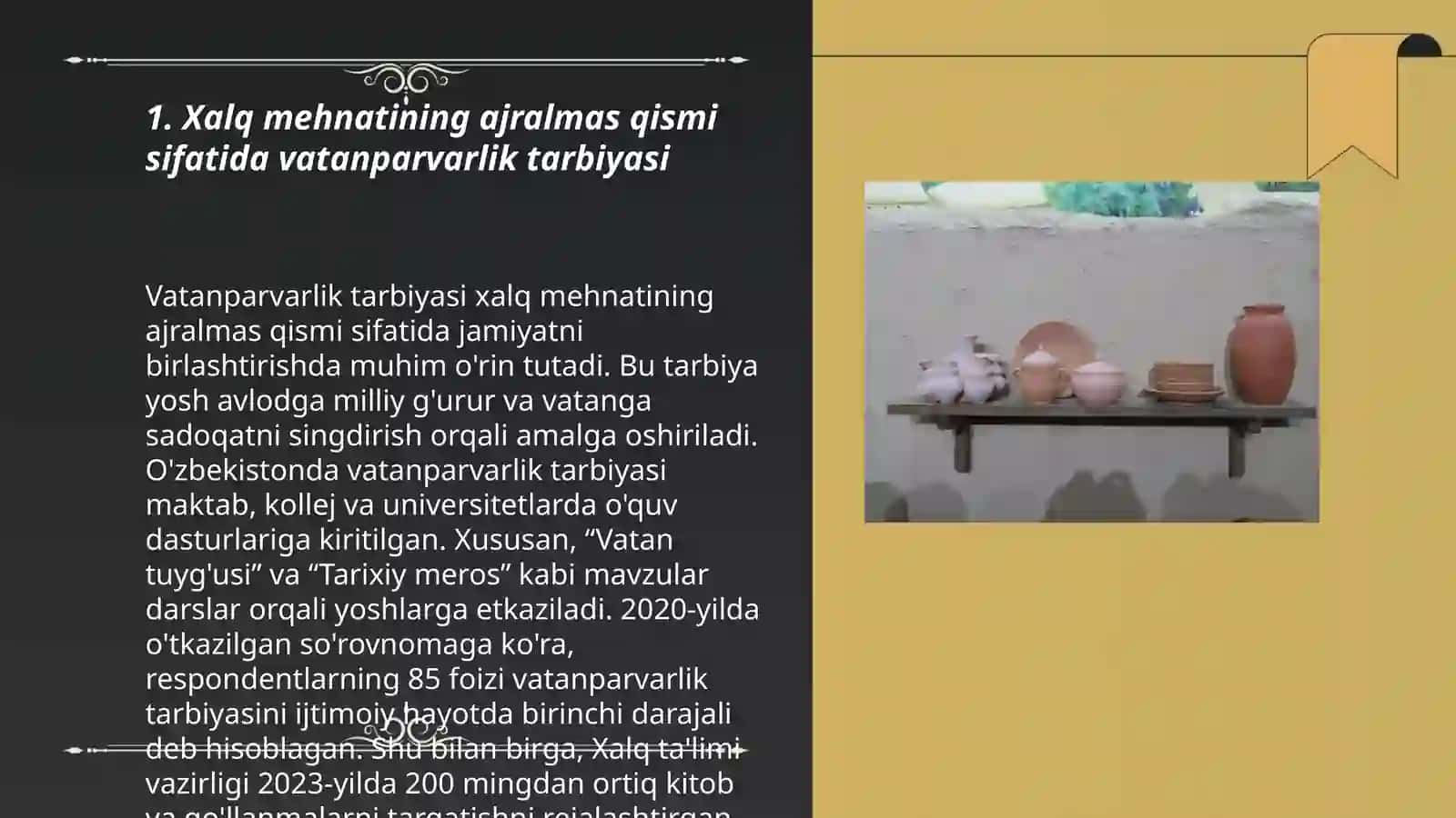 Xalq mehnati va jangovar an analarga tayanib harbiy vatanparvarlik ruhida tarbiyalash 3