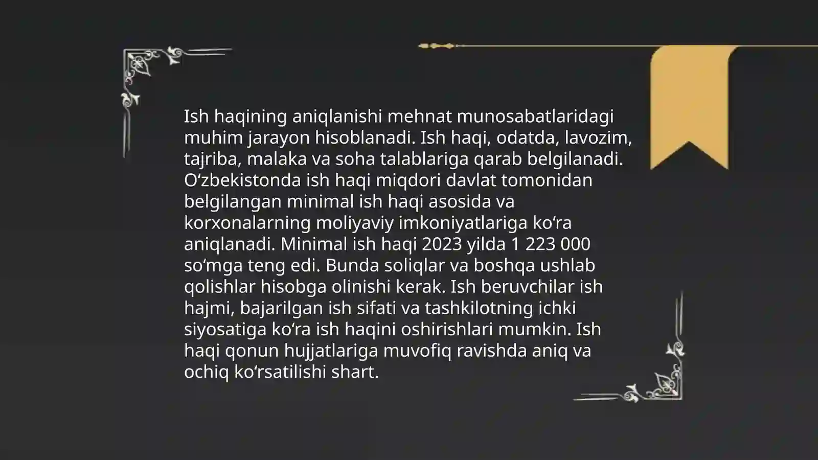 Ish haqi xarajatlari hisobi 3