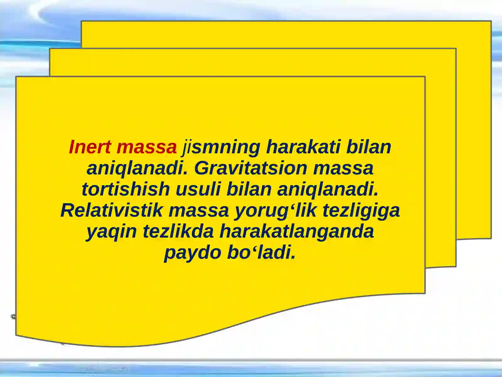 Massa turlari 3