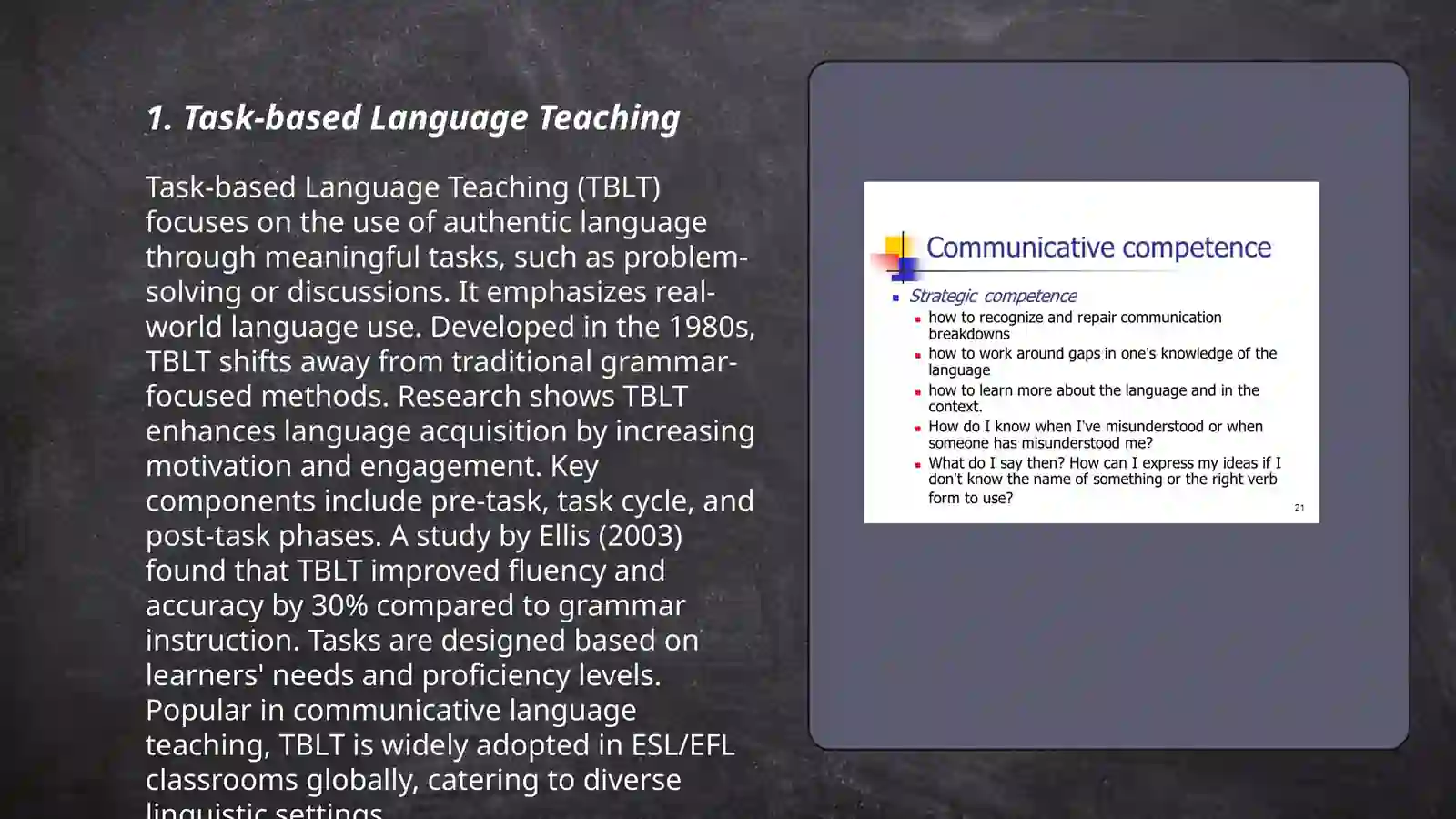 Task-based Language Teaching (TBLT) 3