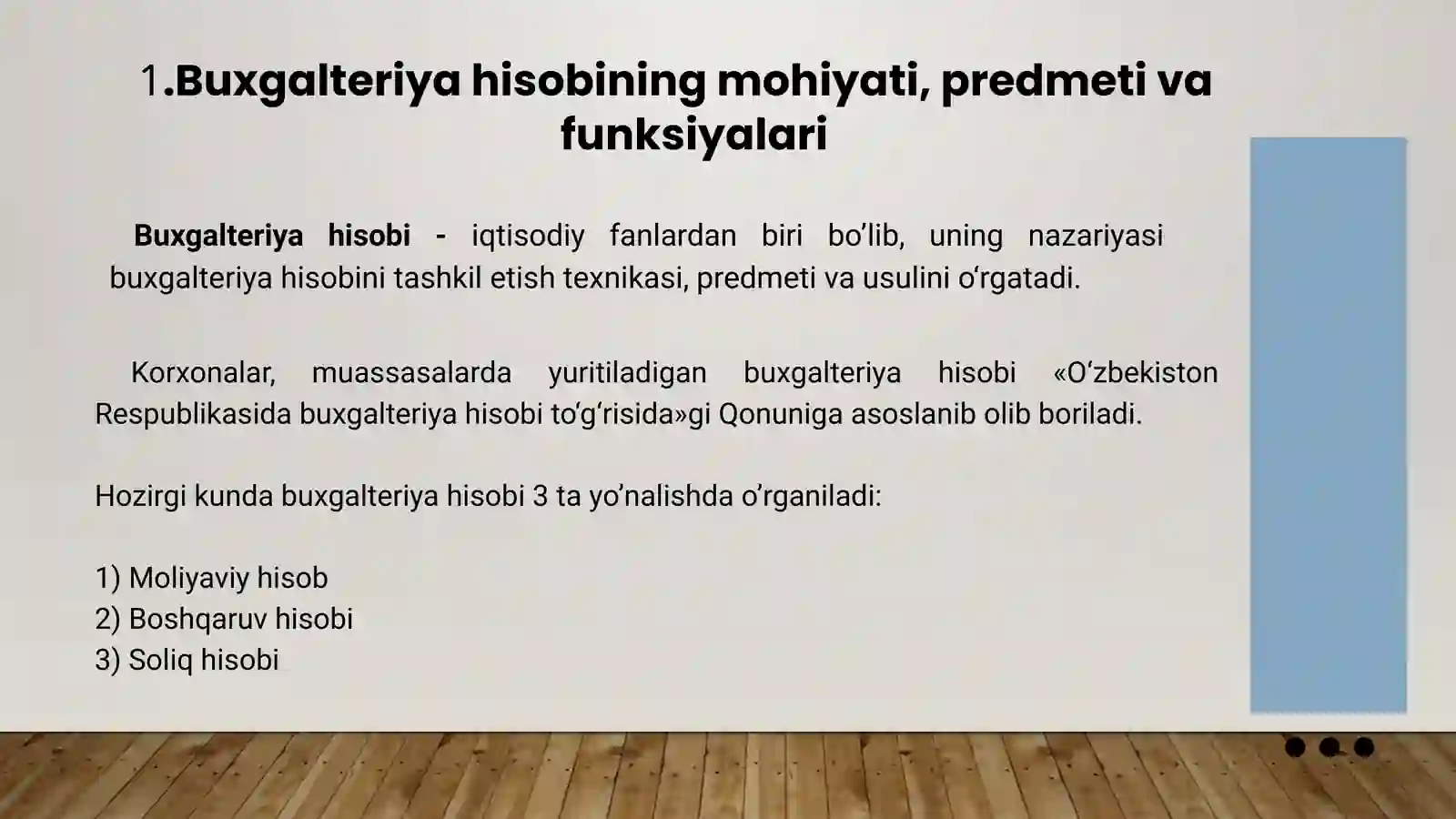 BUXGALTERIYA HISOBINING TAMOYILLARI 3