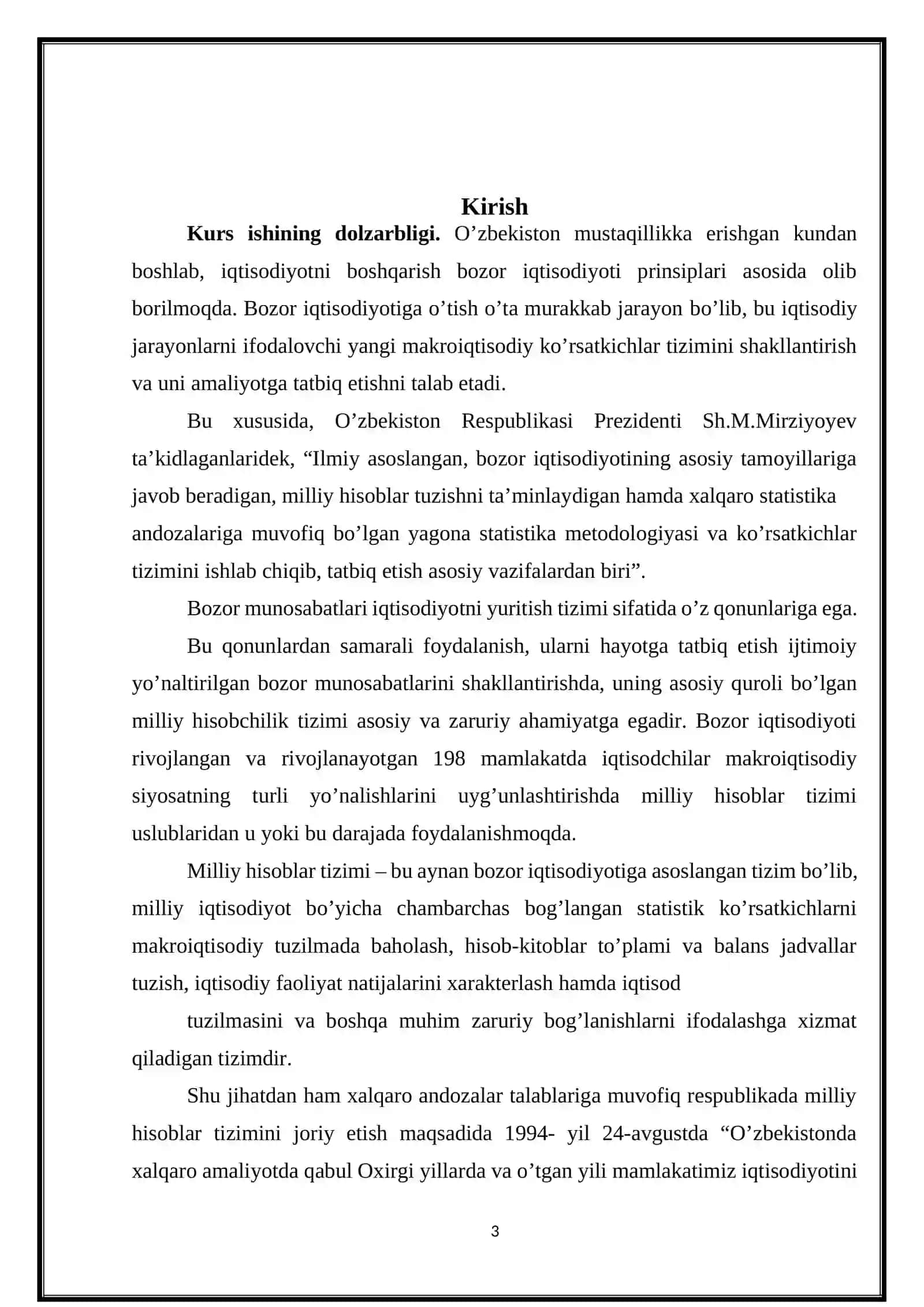 O’zbekistonda milliy hisoblar tizimi: holati va istiqbollari 3