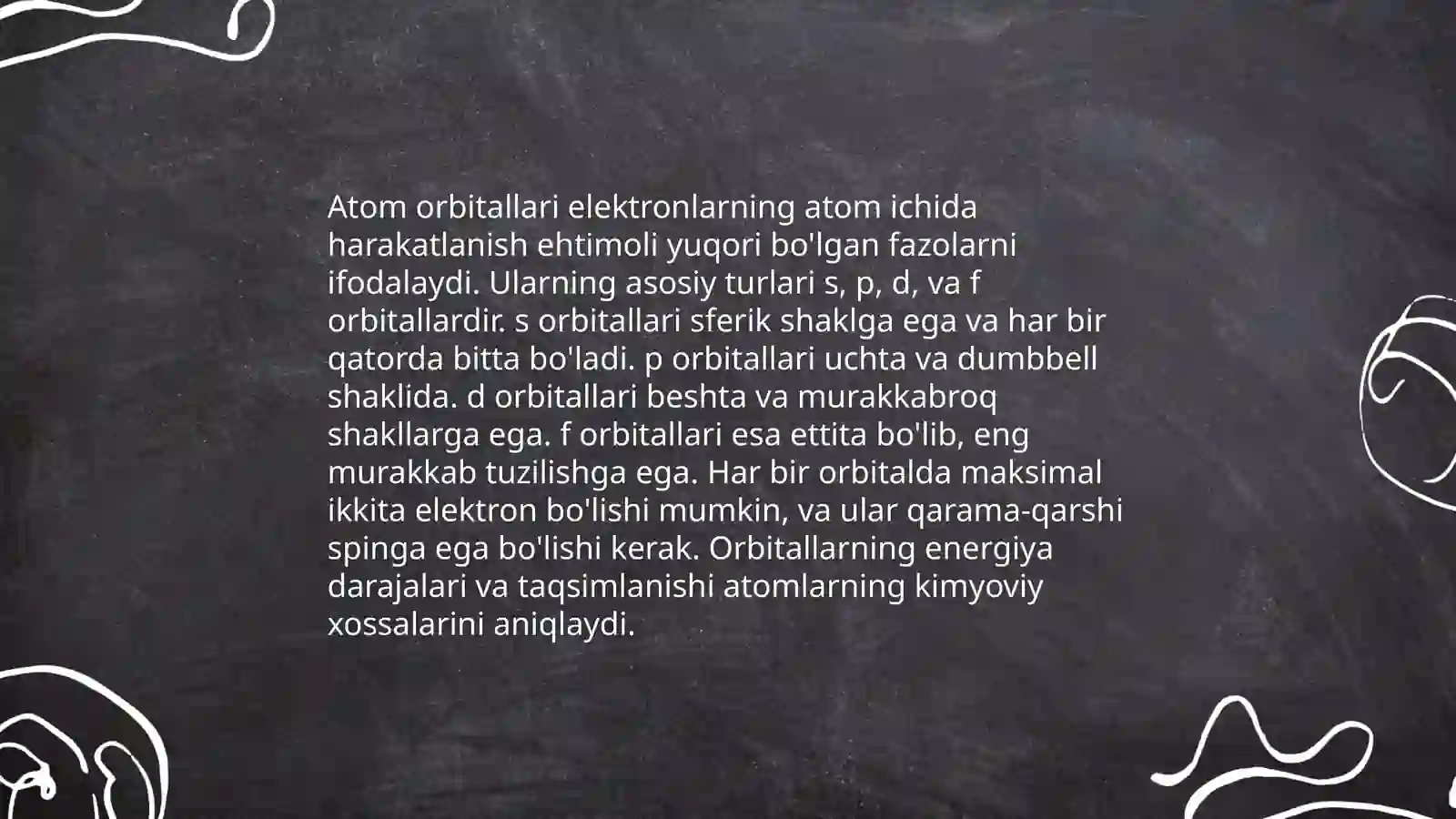 Atom orbitallar metodi.gibridlanish va uning turlari 3