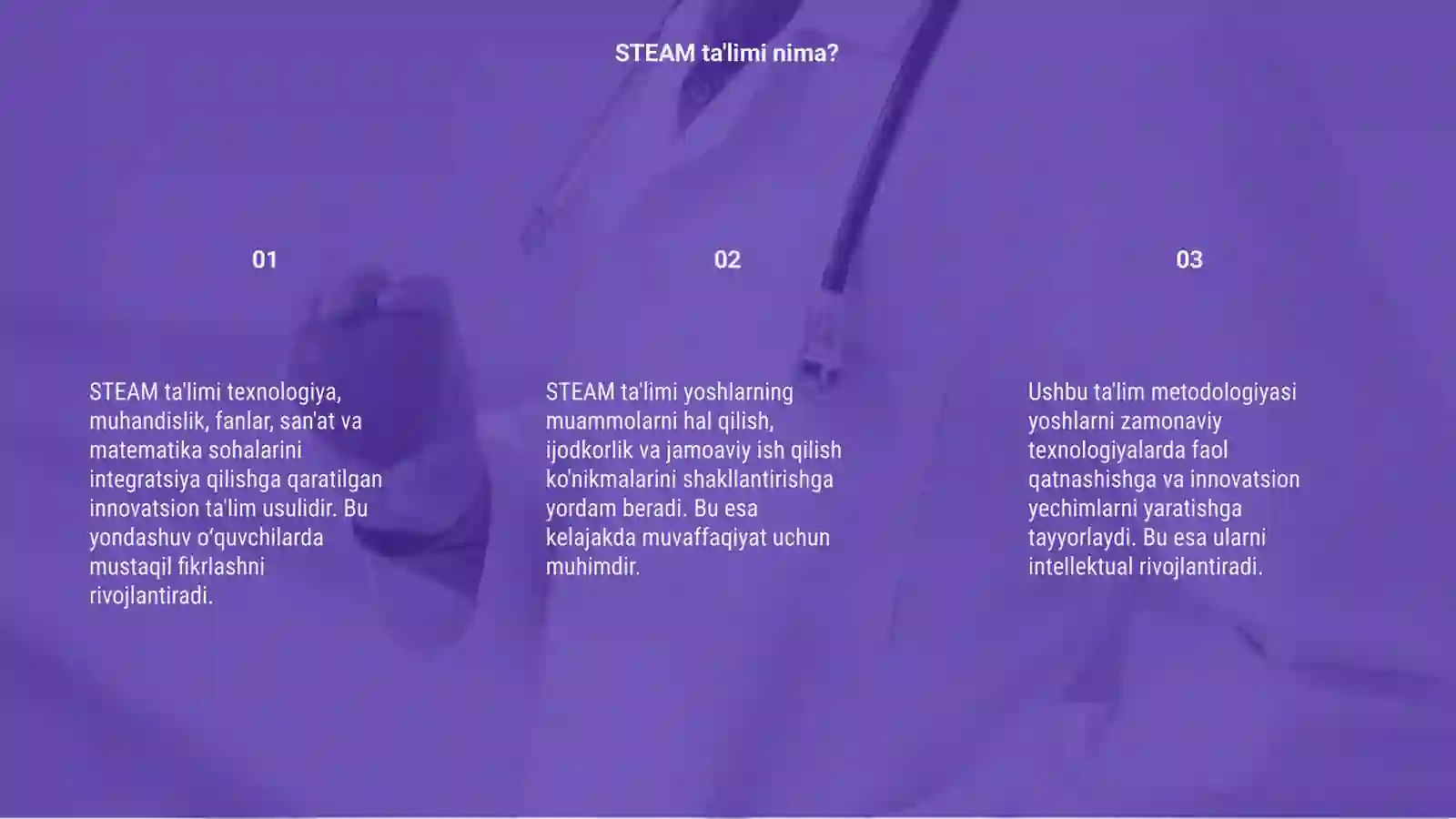 STEAM taʼlimi ( STEAM education ) 3