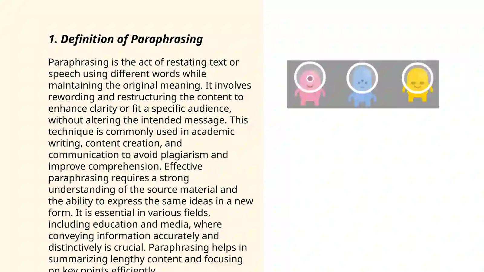 Paraphrasing and Plagiarism 3