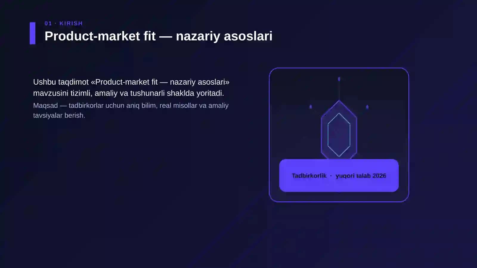 Product-market fit — nazariy asoslari 3