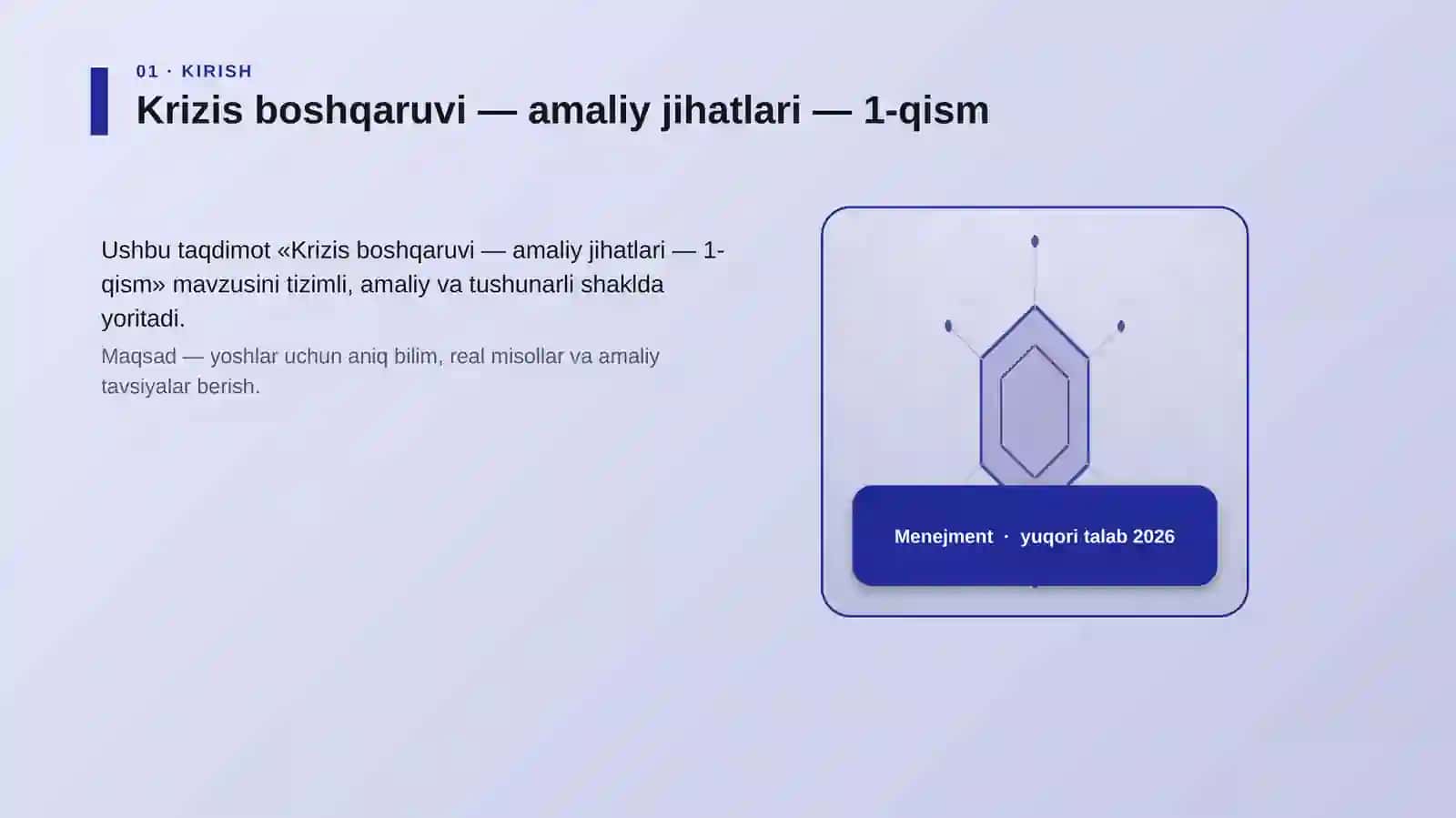 Krizis boshqaruvi — amaliy jihatlari — 1-qism 3