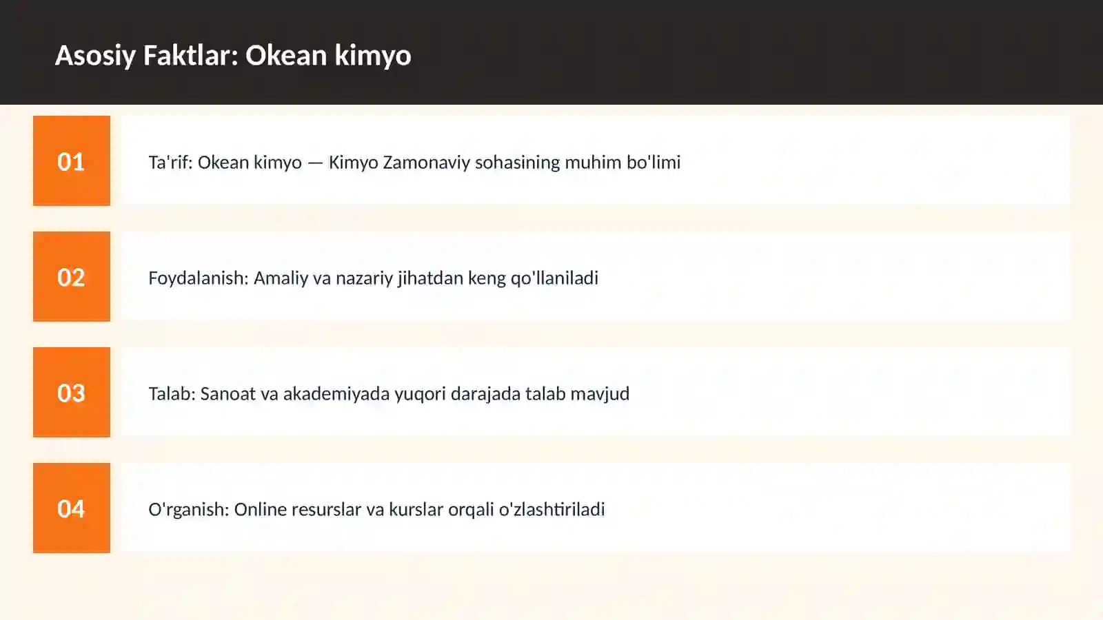 FAN | KIMYO ZAMONAVIY 3