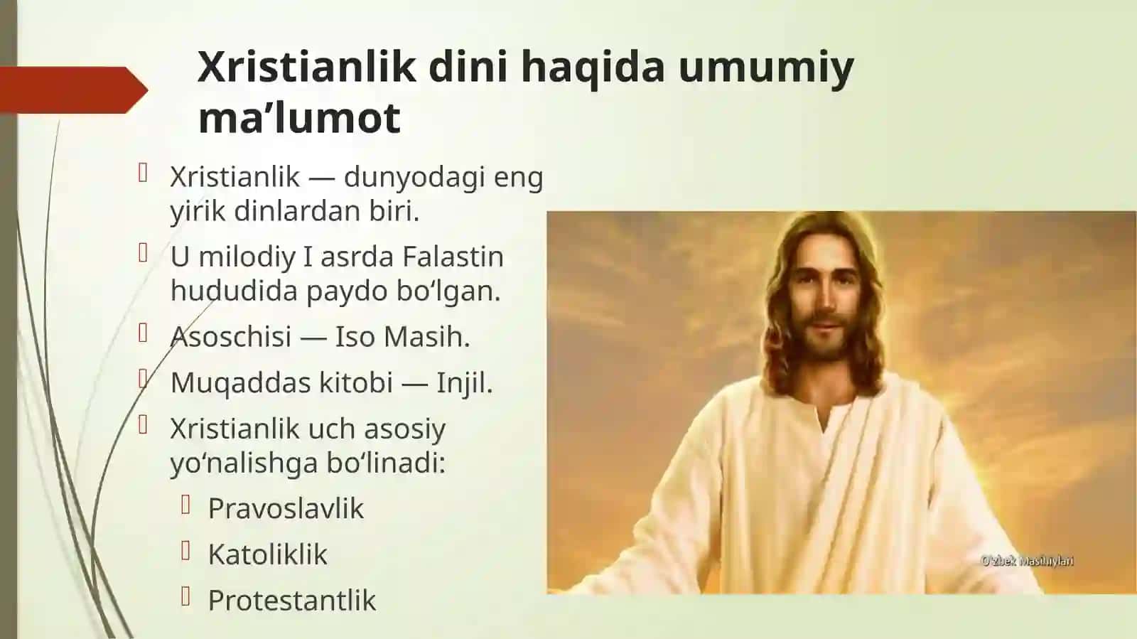 Xristianlik dini haqida 3