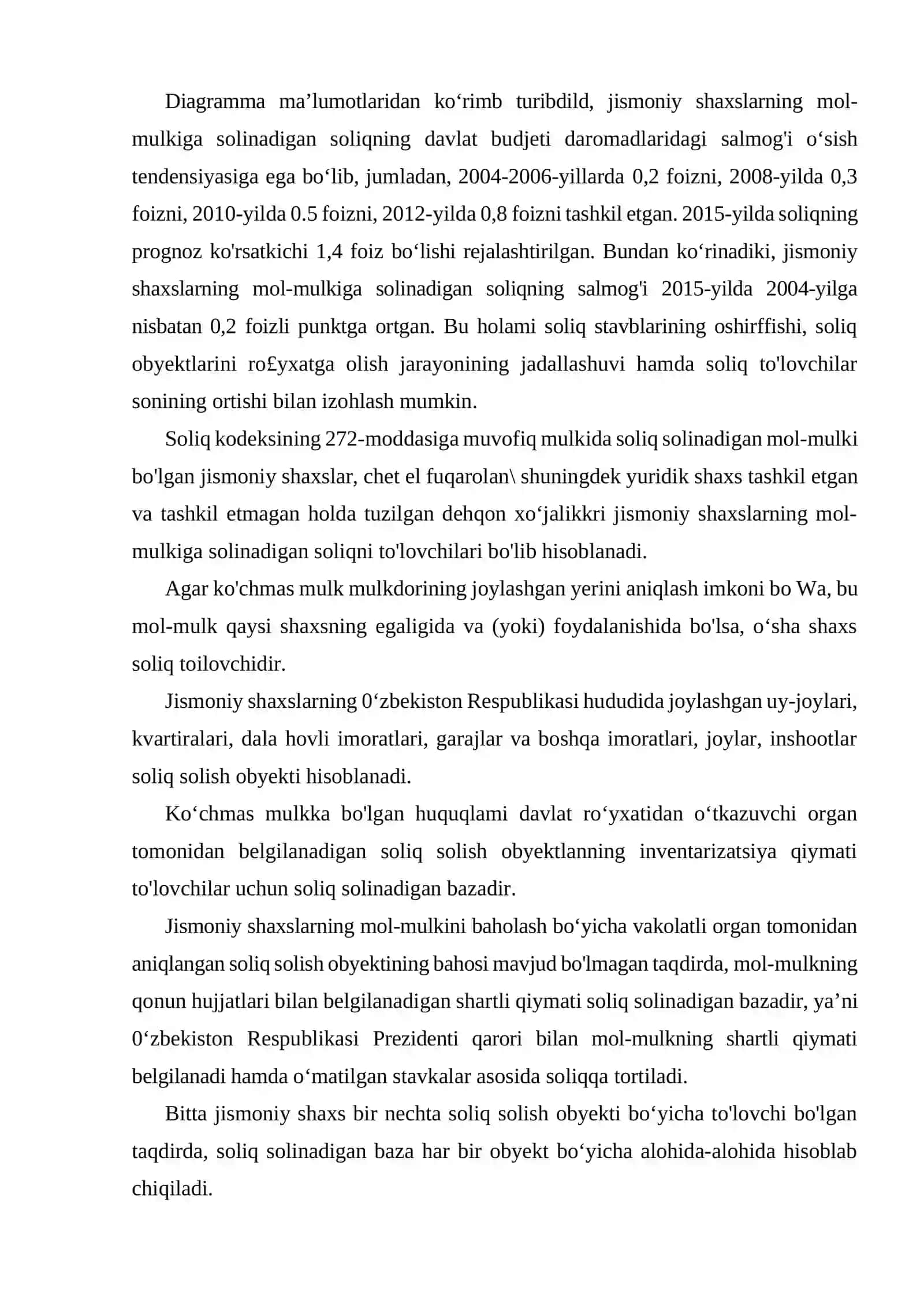 Jismoniy shaxslarning egalik huquqidan kelib chiqadigan soliq majburiyatlari 3