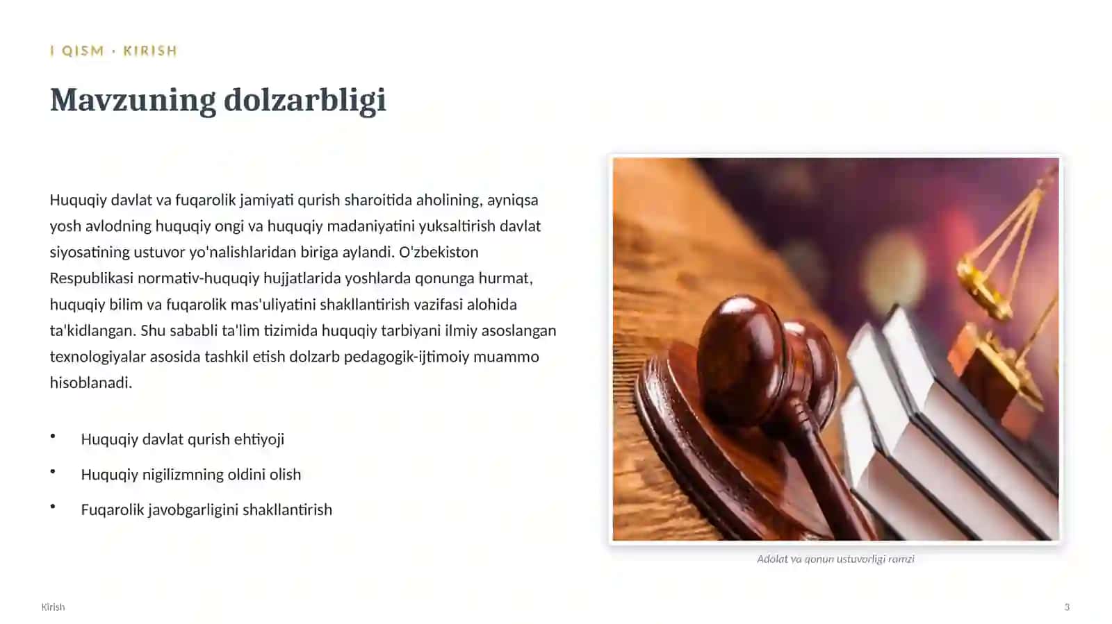 Tarbiyaviy faoliyatni tashkil etish texnologiyasi 3
