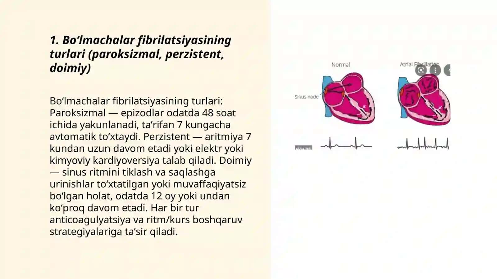 Boʻlmachalar fibrilatsiyasi 3