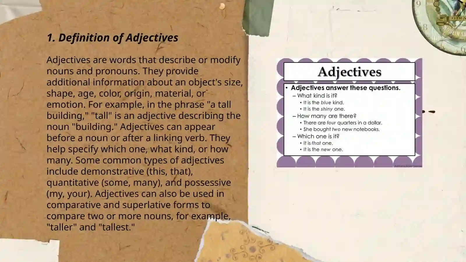 Adjectives 3