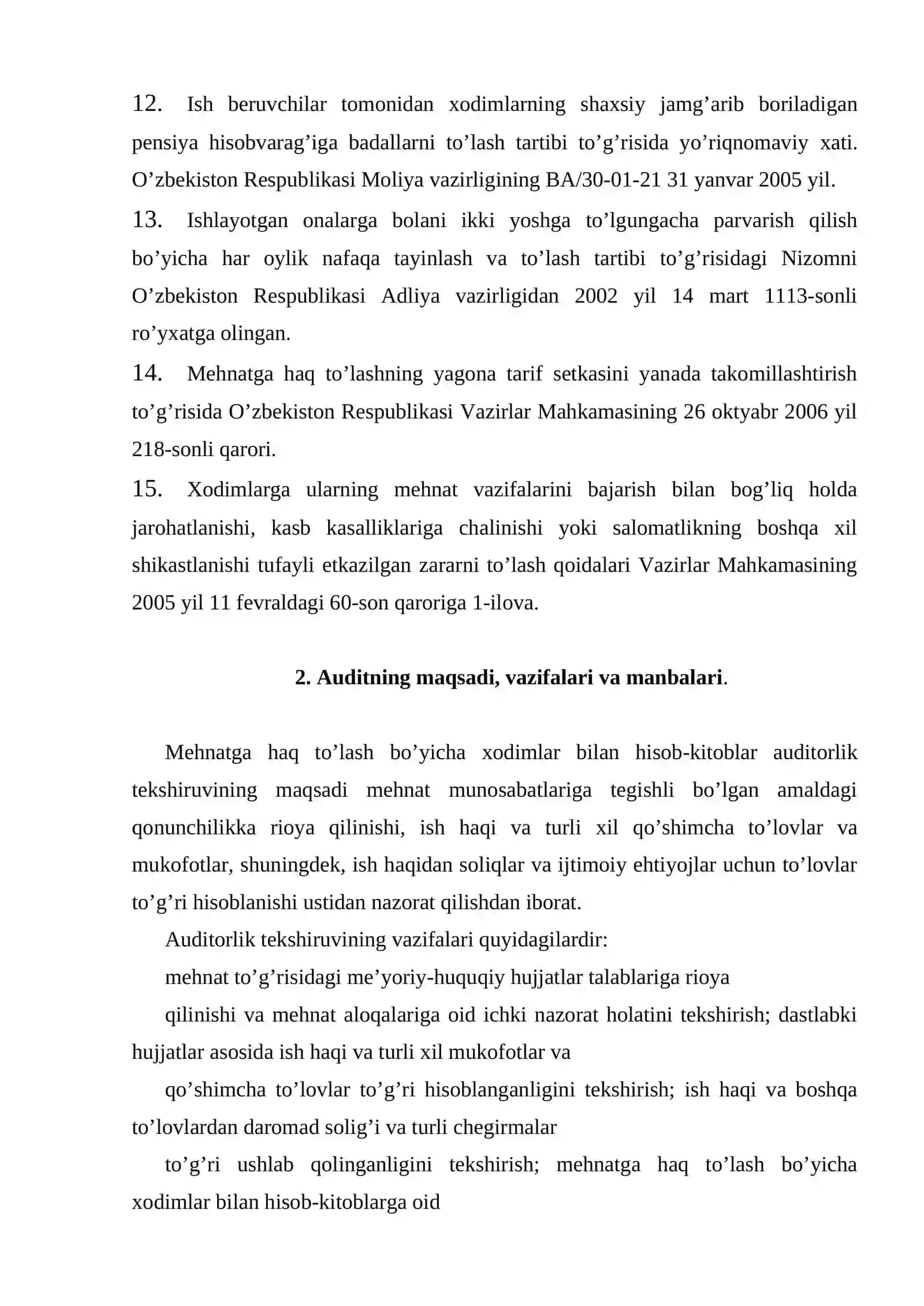 Хodimlar bilan hisob-kitoblar auditi 3