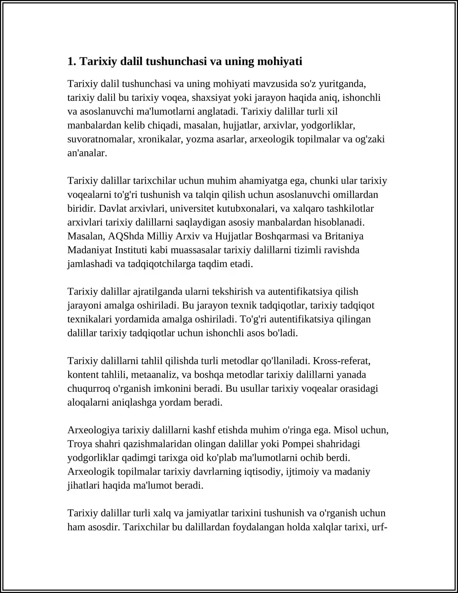 TARIXIY DALIL VA UNING INTERPRETATSIYASI 3