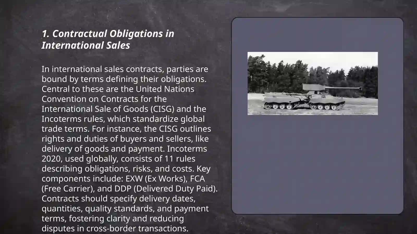 obligations and risk in contracts for international sales 3